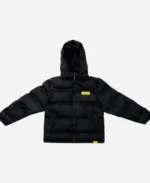 That’s A Awful Lot Of Cough Syrup Hooded Puffer Black Jacket Front