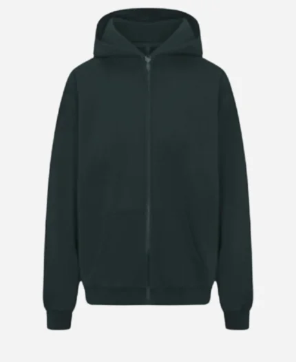 Khloe Kardashian Black Zip-Up Hoodie