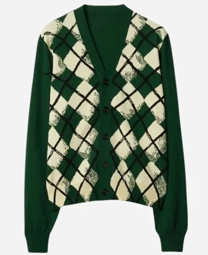 The Kelly Clarkson Show Eddie Redmayne Green Cardigan For Sale