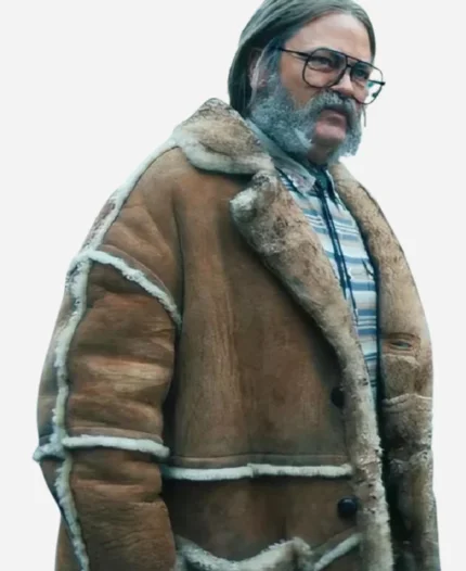The Umbrella Academy S04 Nick Offerman Brown Shearling Coat
