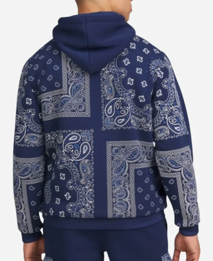 The Voice S26 Snoop Dogg Blue Paisley Print Hoodie