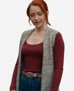 The Wish Swap 2025 Emily Tennant Long Grey Vest