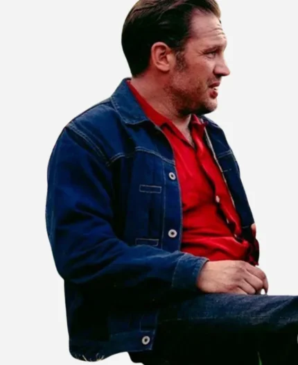 Tom Hardy Movie The Bikeriders 2024 Johnny Blue Denim Jacket