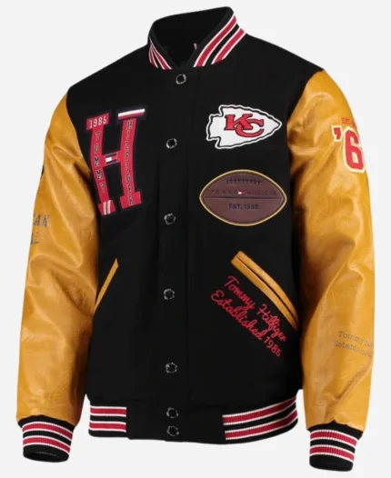 Tommy Hilfiger Kansas City Chiefs Heritage Varsity Letterman Jacket