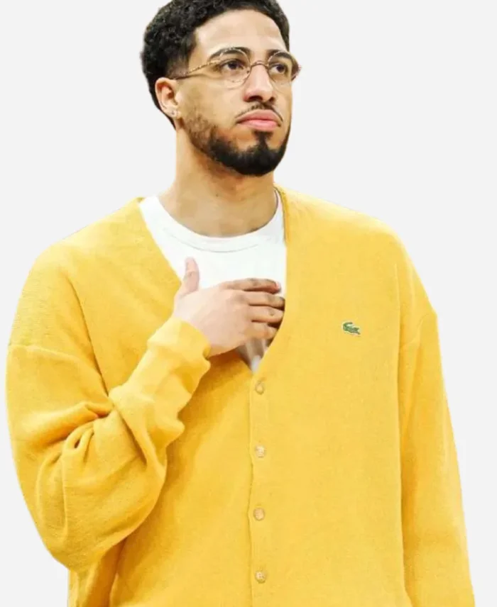 Tyrese Haliburton Yellow Cardigan