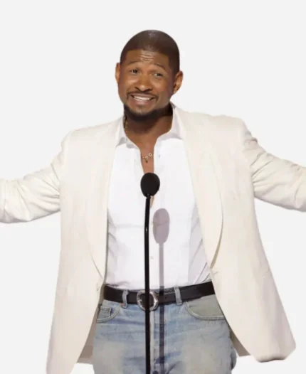 BET Awards 2024 Usher White Blazer