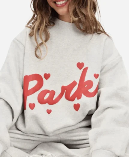 Valentines Day Parke Heart Oversized Sweatshirt