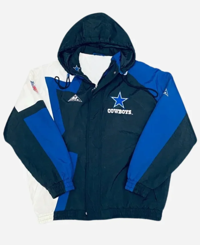 Vintage 90s Dallas Cowboys Apex One Jimmy Johnson Jacket For Sale