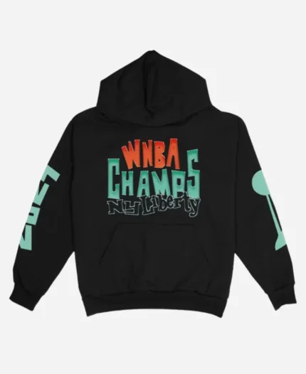 Playa Society NY Liberty WNBA Champions Black Hoodie