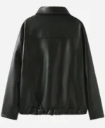 WWE NXT Carla Gonzalez Pink Bow Black Leather Jacket