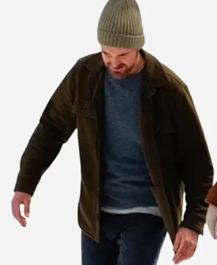 Kinda Pregnant Will Forte Brown Jacket