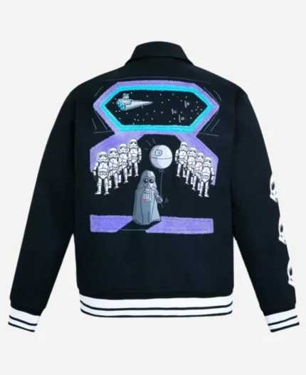 Star Wars Artist Series Will Gay Blue Varsity Jacket