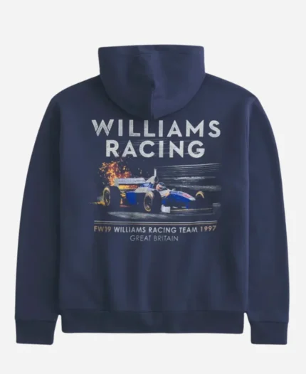 Unisex F1 Williams Racing Blue Pullover Hoodie