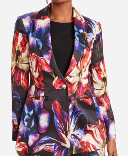 Yvette Nicole Tamron Hall Show 2025 Floral Print Blazer