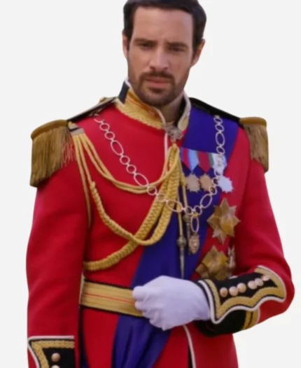 2025 The Royal We Charlie Carrick Red and Blue Royal Prince Costume Coat