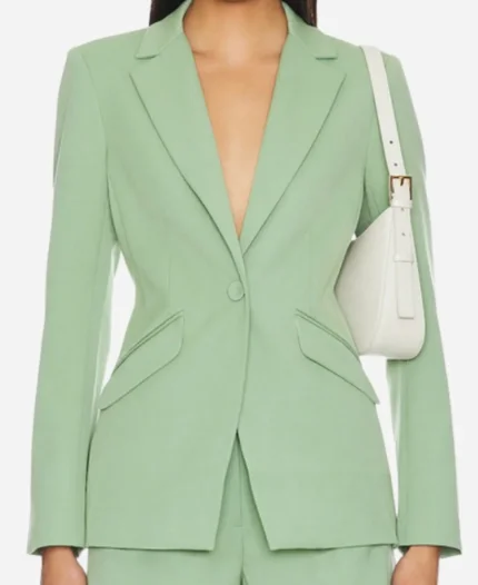 Aja Naomi King TV-Series Grosse Pointe Garden Society 2025 Catherine Mint Green Blazer