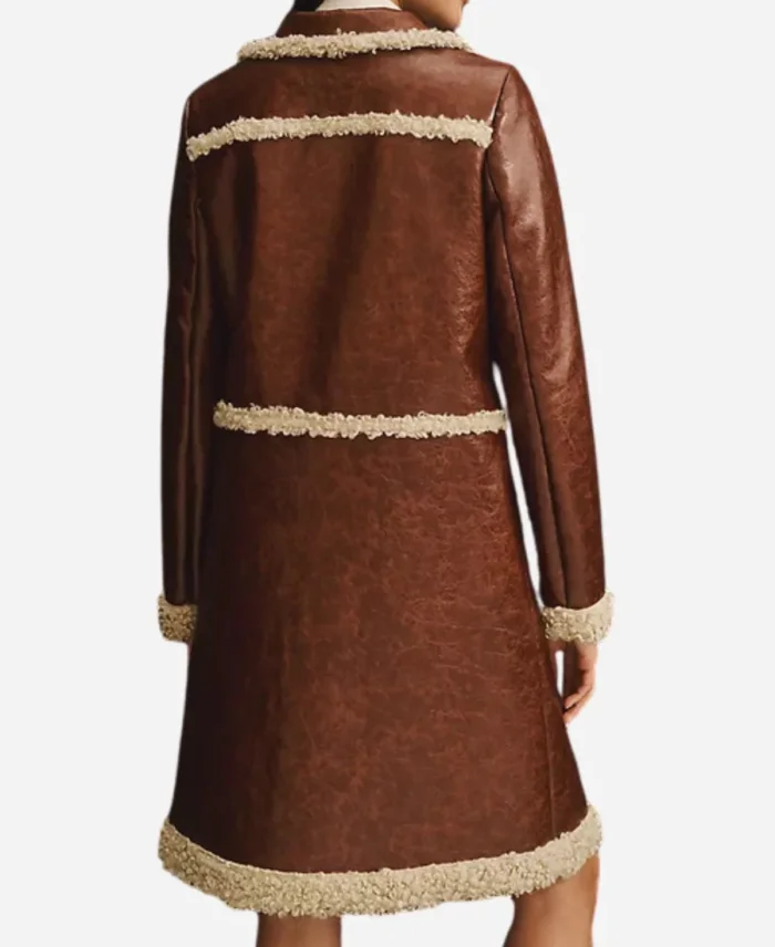 Ambyr Michelle Beyond The Gates 2025 Brown Leather Coat