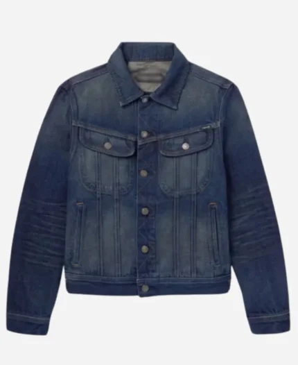 American Idol Season 22 Luke Bryan Blue Denim Jacket