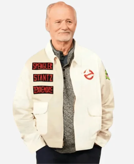 Bill Murray The Tonight Show White Ghostbusters Bomber Jacket