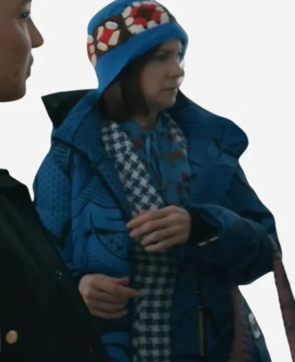 Elsbeth Carrie Preston Blue Long Coat For Sale