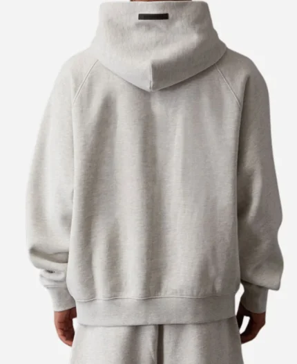 Essentials Light Oatmeal Pullover Grey Hoodie For Sale