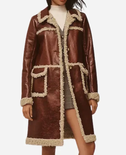 Eva Thomas TV Series Beyond The Gates 2025 Ambyr Michelle Brown Leather Coat