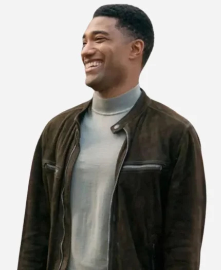 FBI International Andre Raines Brown Suede Jacket