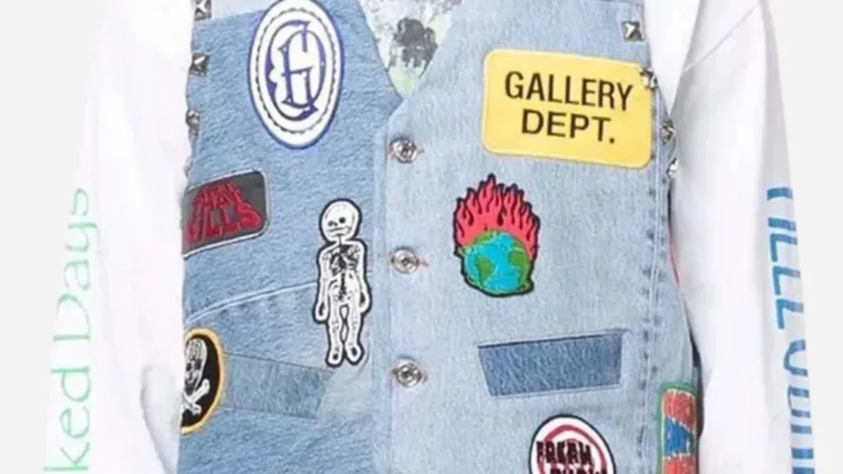 ジャケット・アウター GALLERY DEPT. Patch Detail Denim Vest GALLERY DEPT. Patch Detail Denim Vest