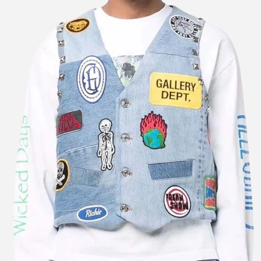 Patch-Detail Gallery Dept Denim Vest | Gallery Dept Denim Vest