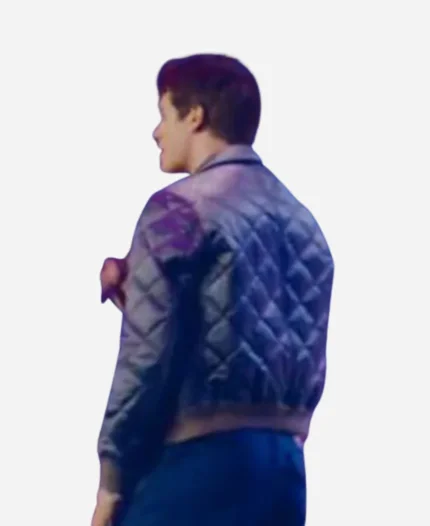 Hayes Campbell Movie The Idea of You Nicholas Galitzine Quilted Bomber Jacket