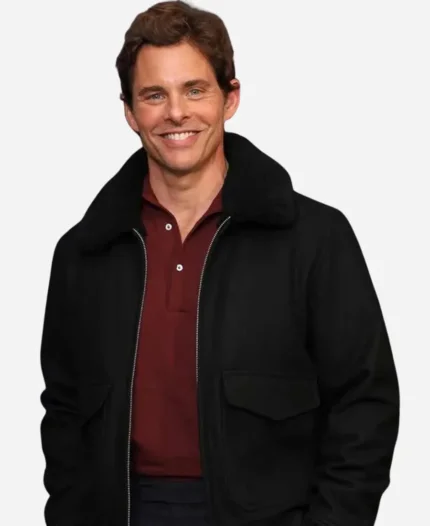 James Marsden Paradise Fur Bomber Jacket