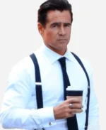 John Sugar Tv Series Sugar 2024 Colin Farrell White Shirt With Tie