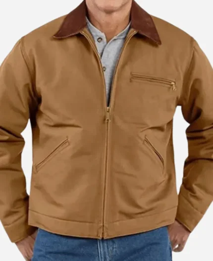 Josh Brolin Tv Series Outer Range 2024 Royal Abbott Brown Cotton Jacket