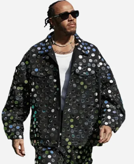 Lewis Hamilton F1 Miami Grand Prix Sequin Jacket