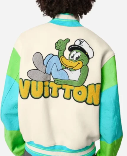Louis Vuitton Rainbow Playground Varsity Jacket For Sale