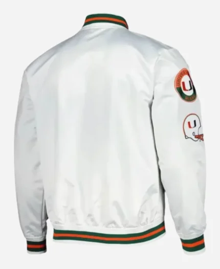 Miami Hurricanes Satin Bomber Jacket