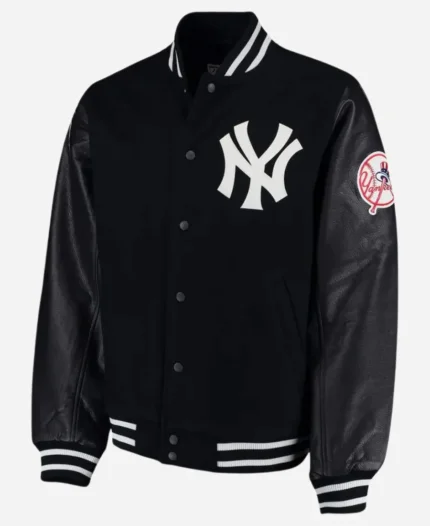 NY Yankees Black Varsity Jacket