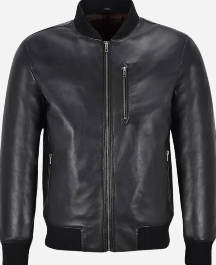 Ncis SO 21 Nick Torres Leather Bomber Jacket For Sale