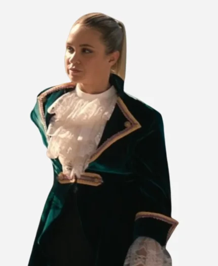 Olivia Tuuli Narkle Green Velvet Coat