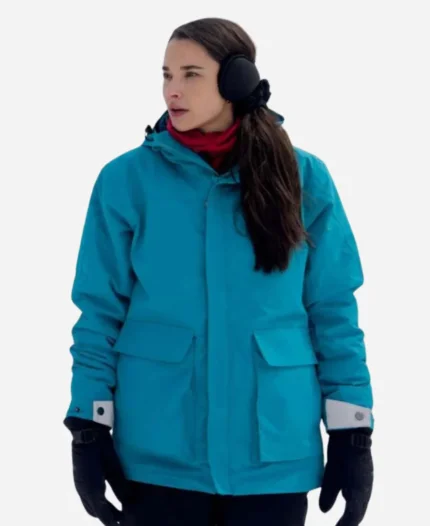 Rhiannon Fish Blue Zip Up Jacket