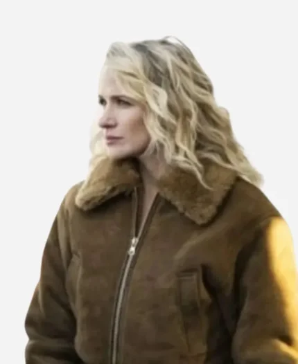 Shantel VanSanten FBI Most Wanted S06 Nina Chase Brown Suede Bomber Jacket For Sale