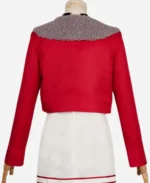 TV Series Dandadan Momo Ayase Red Cropped Blazer Jacket For Sale