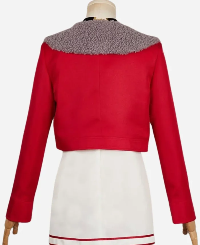 TV Series Dandadan Momo Ayase Red Cropped Blazer Jacket For Sale