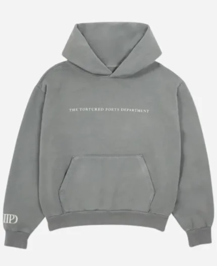 Taylor Swift The Tortured Poets Department Pullover Gray Hoodie