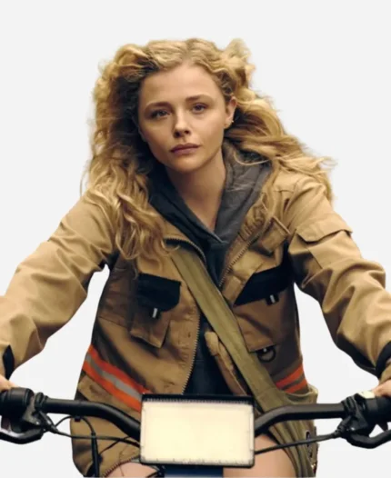 The Peripheral Chloë Grace Moretz Brown Jacket