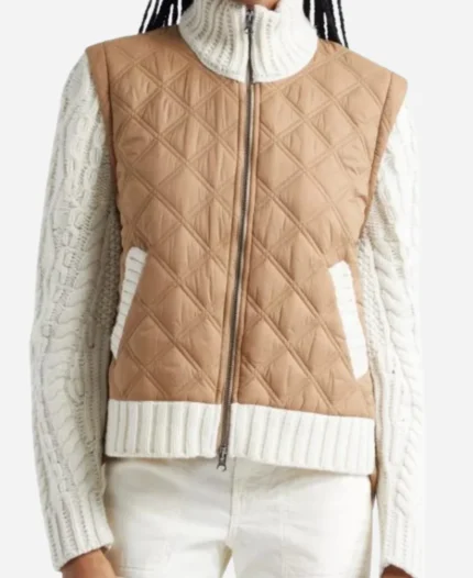 The Today Show 2025 Hoda Kotb Mixed Media Brown Jacket