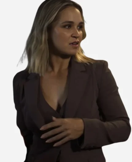 Tuuli Narkle NCIS Sydney Season 2 Michelle Mackey Brown Blazer For Sale