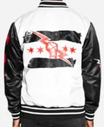 World Wrestling Entertainment CM Punk Black And White Varsity Jacket For Sale