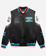 World Wrestling Entertainment CM Punk Black Bomber Jacket For Sale