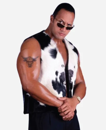 Wrestlemania The Rock Final Boss Cowhide Vest